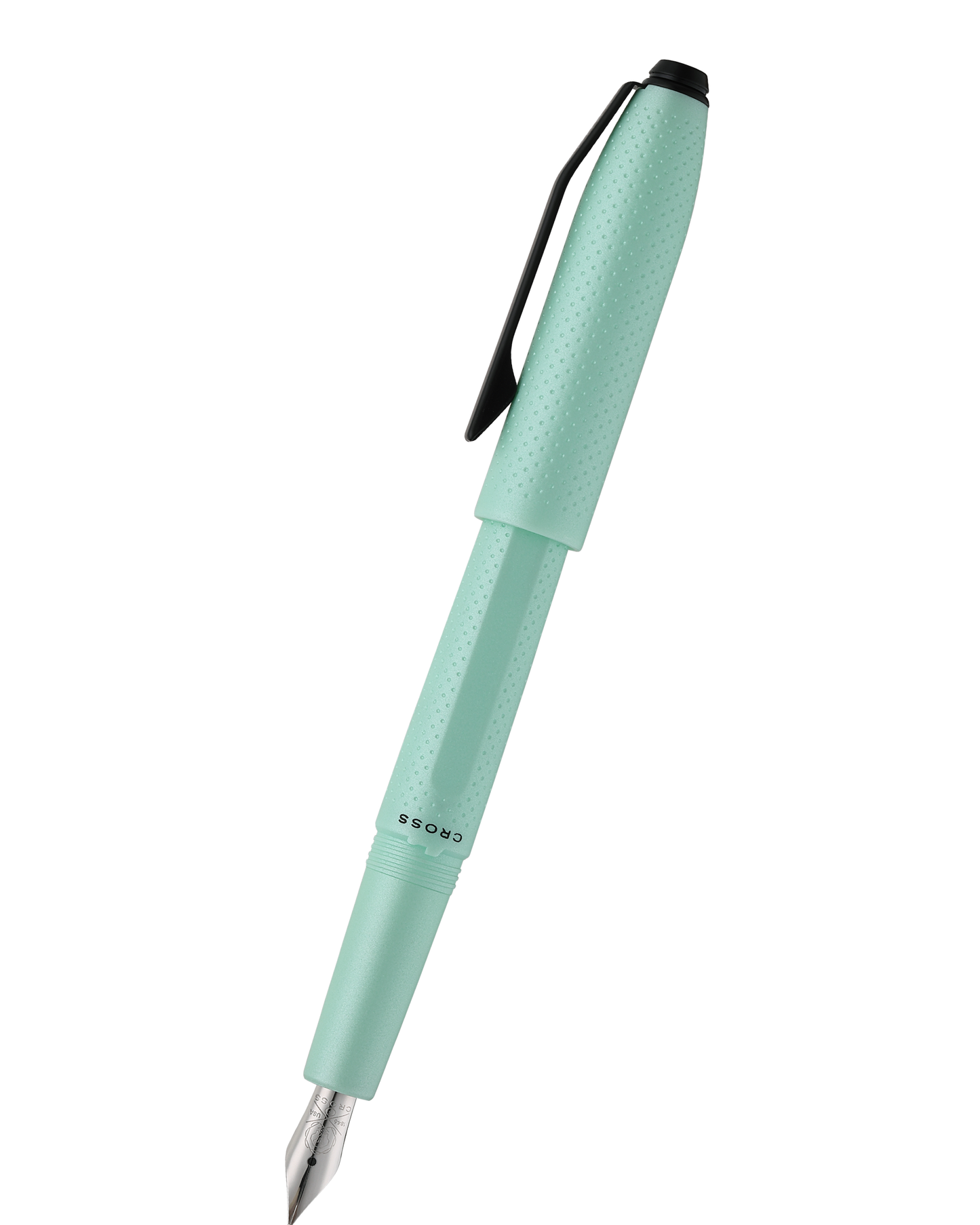 Prism Seafoam Resin with Polished Chrome Stainless Steel Fine Nib Fountain Pen