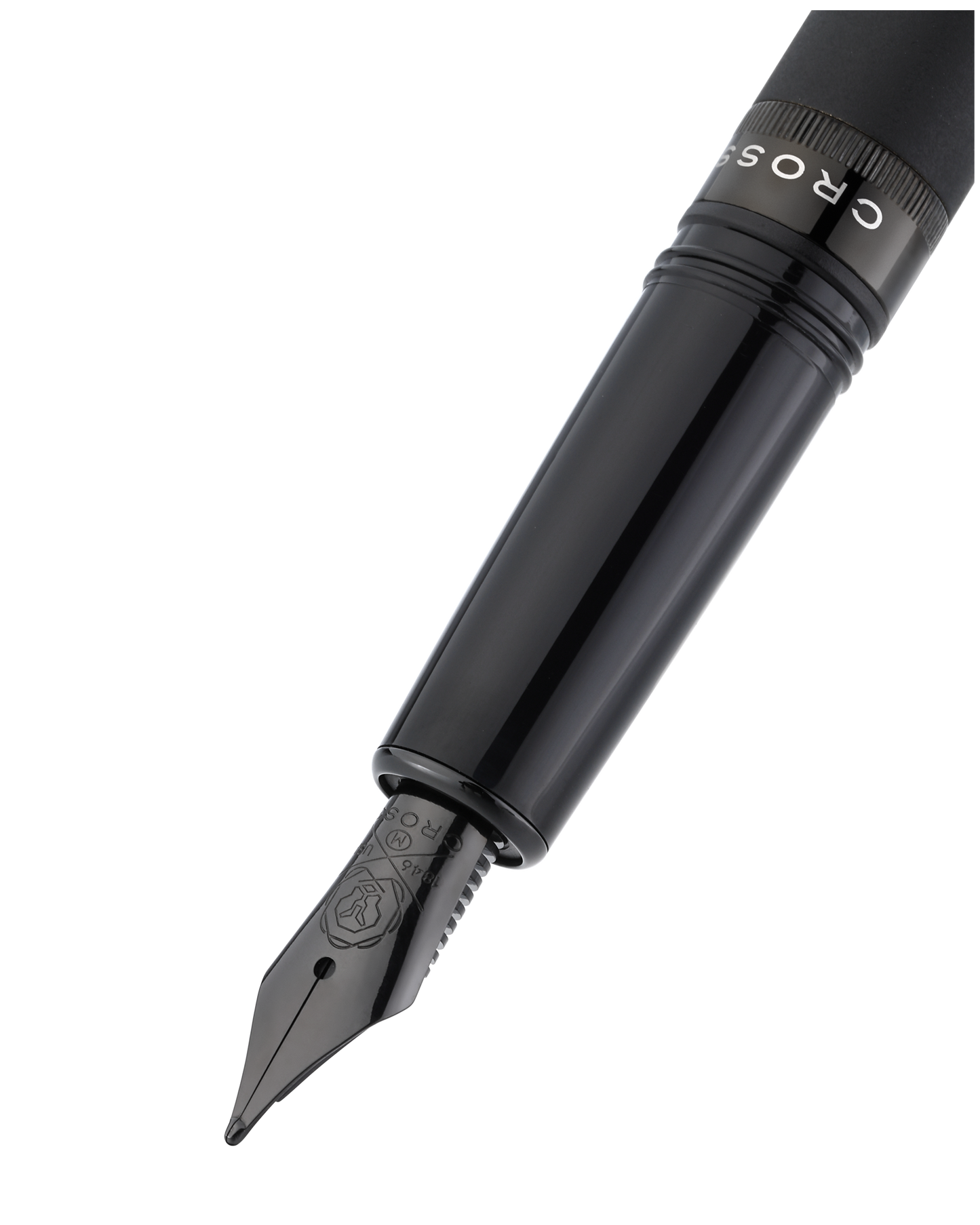 Foundry Matte Black Lacquer with PVD Black Appointments Fountain Pen