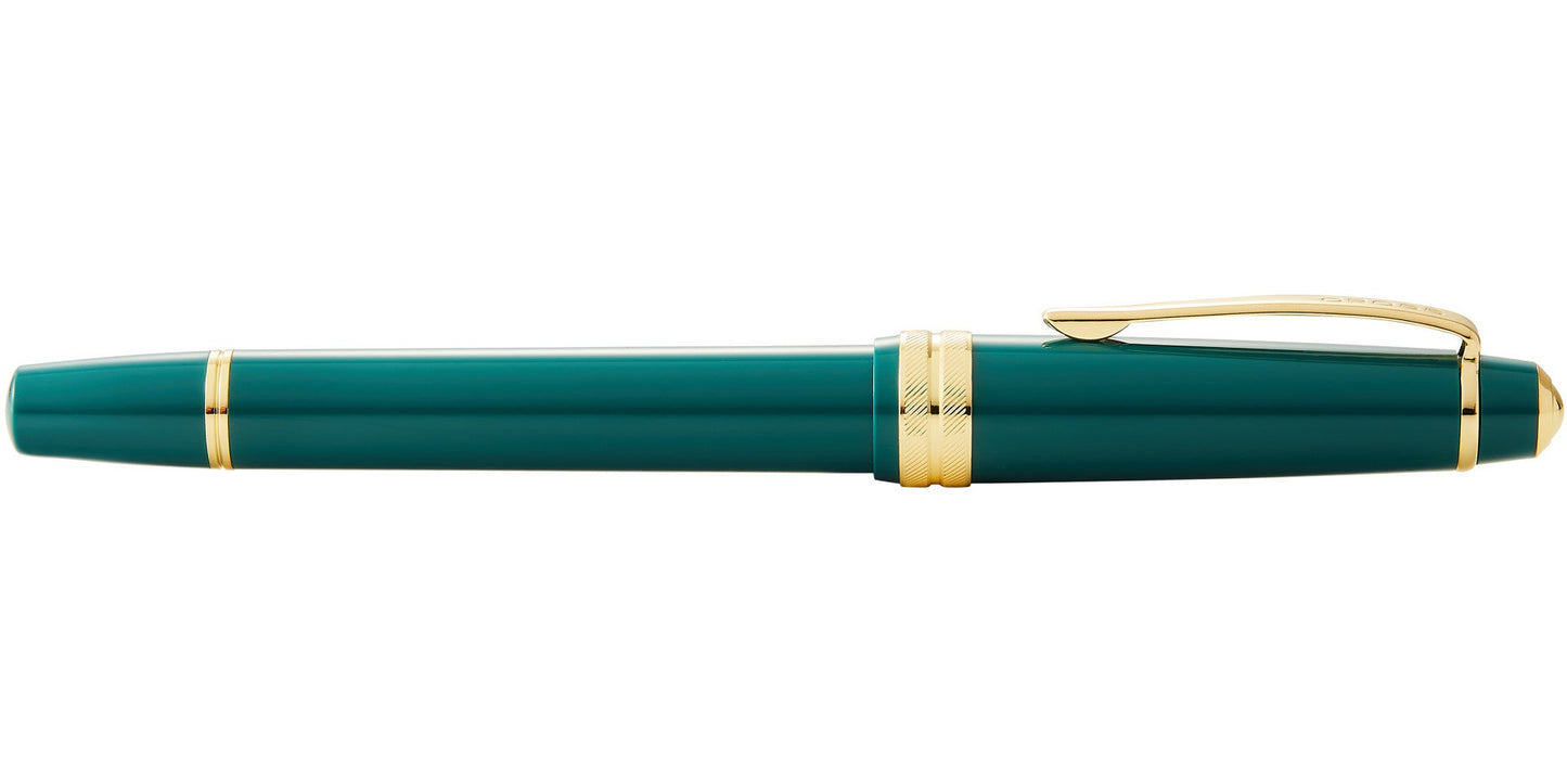 Bailey Light™ Polished Green Resin and Gold Tone Medium Nib Fountain Pen