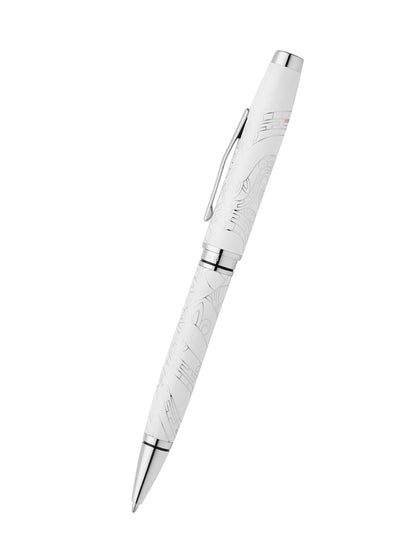 Coventry Zodiac Year of the Snake Pearl White Lacquer Ballpoint Pen