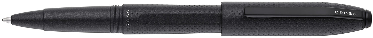 Prism Obsidian Black Resin with Polished Chrome Ballpoint Pen
