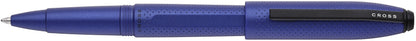 Prism Blue Resin with Polished Chrome Ballpoint Pen
