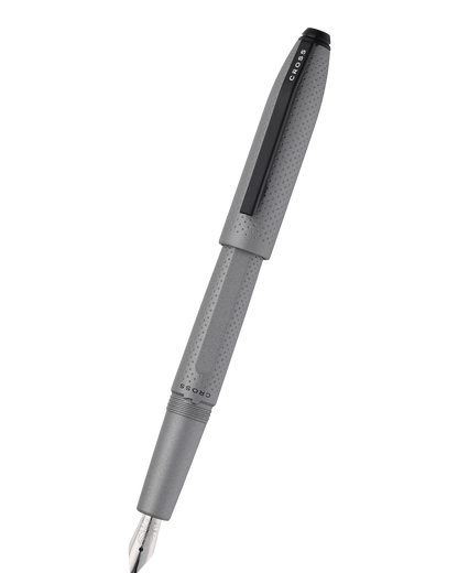 Prism Graphite Resin with Polished Chrome Stainless Steel Fine Nib Fountain Pen
