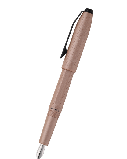 Prism Mocha Resin with Polished Chrome Stainless Steel Medium Nib Fountain Pen