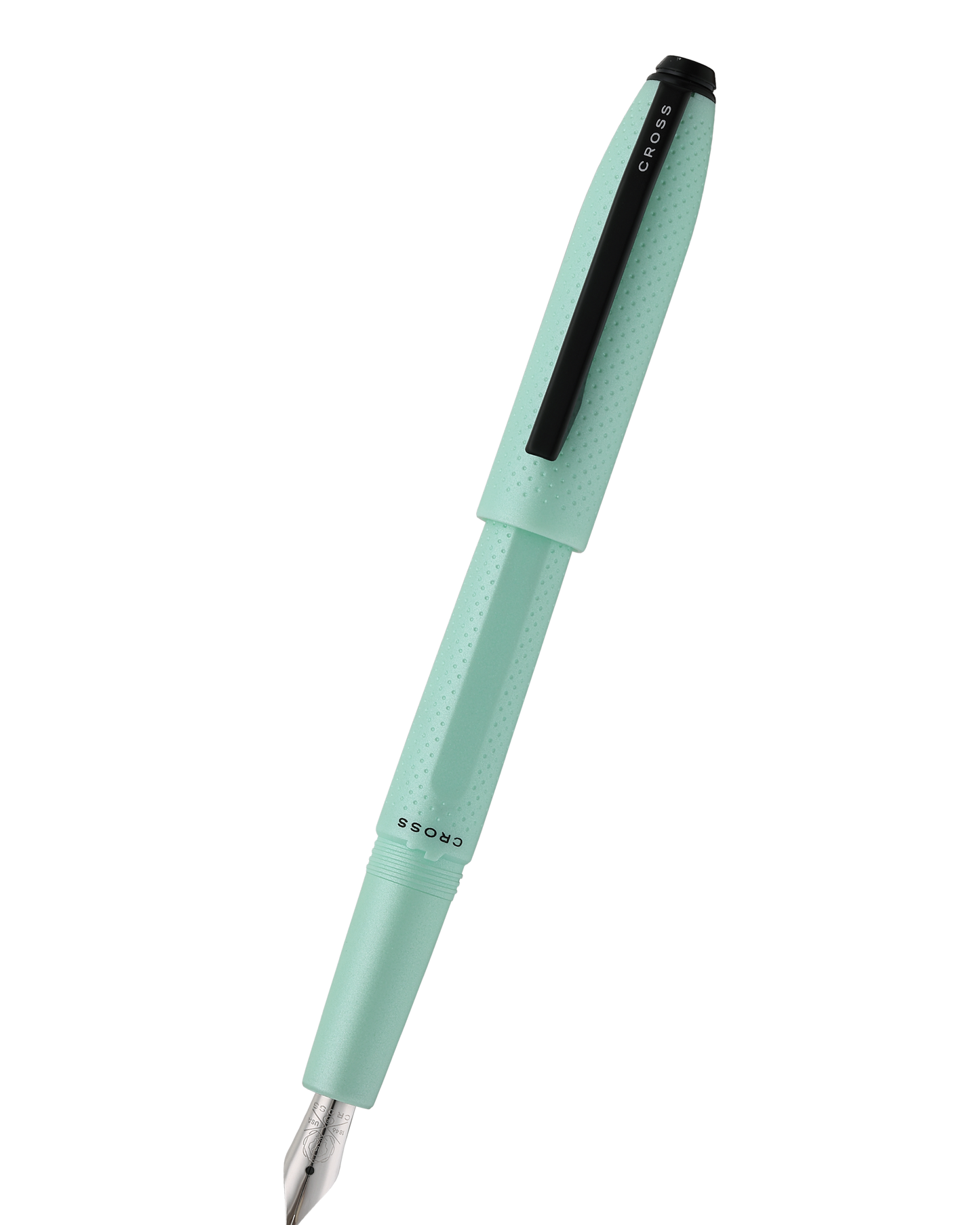 Prism Seafoam Resin with Polished Chrome Stainless Steel Fine Nib Fountain Pen