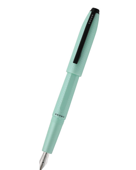 Prism Seafoam Resin with Polished Chrome Stainless Steel Medium Nib Fountain Pen