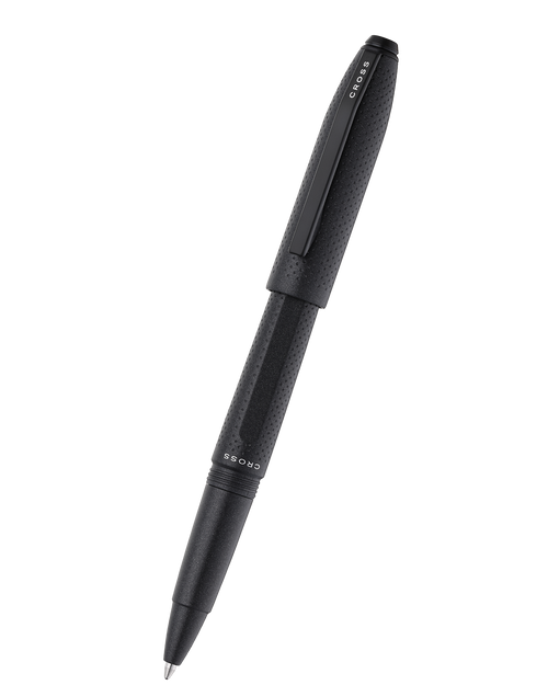 Prism Obsidian Black Resin with Polished Chrome Ballpoint Pen