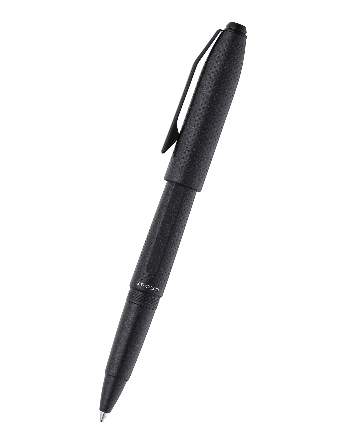 Prism Obsidian Black Resin with Polished Chrome Ballpoint Pen