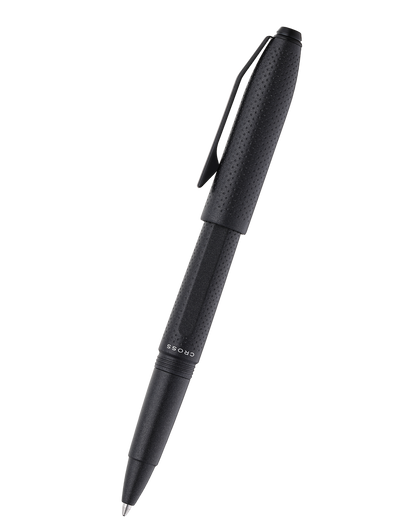 Prism Obsidian Black Resin with Polished Chrome Ballpoint Pen