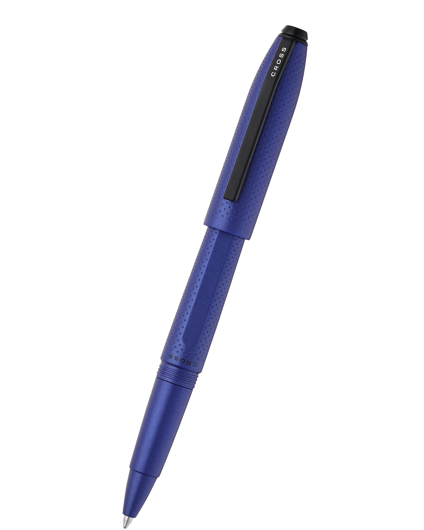 Prism Blue Resin with Polished Chrome Ballpoint Pen
