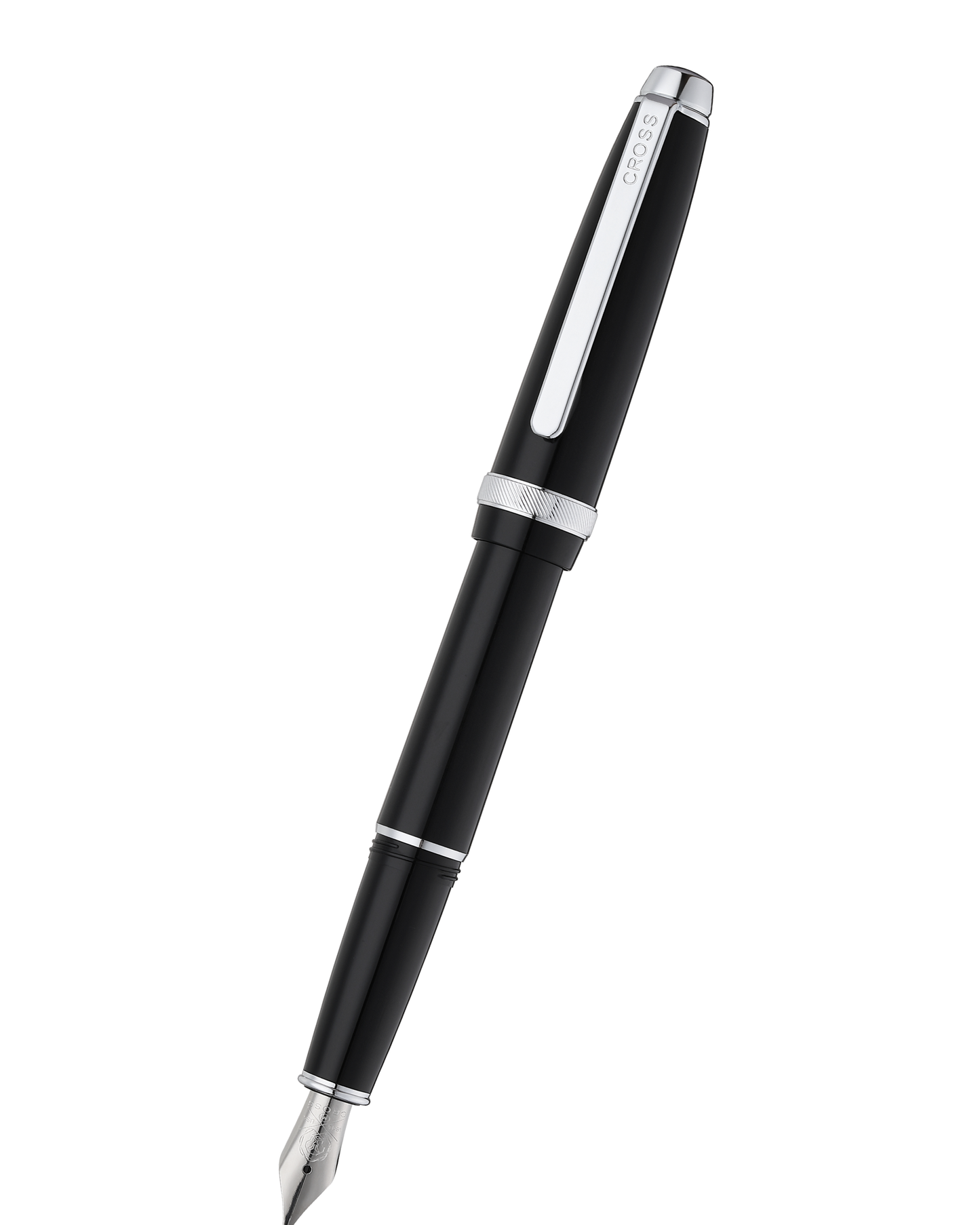 Lume Obsidian Black with Polished Chrome Appointments Fountain Pen