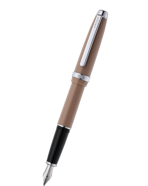 Lume Mocha with Polished Chrome Appointments Fountain Pen