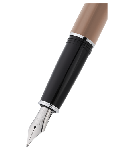 Lume Mocha with Polished Chrome Appointments Fountain Pen