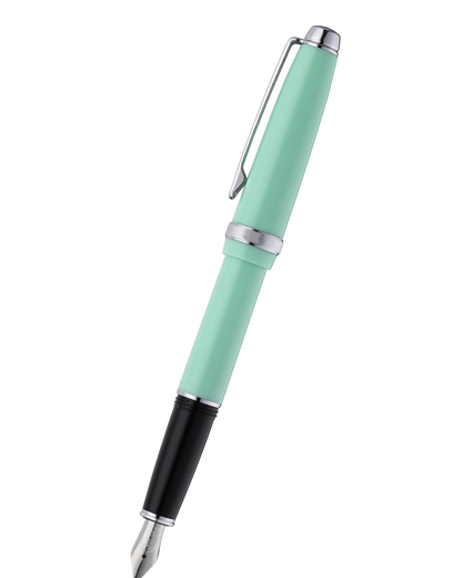 Lume Seafoam with Polished Chrome Appointments Fountain Pen