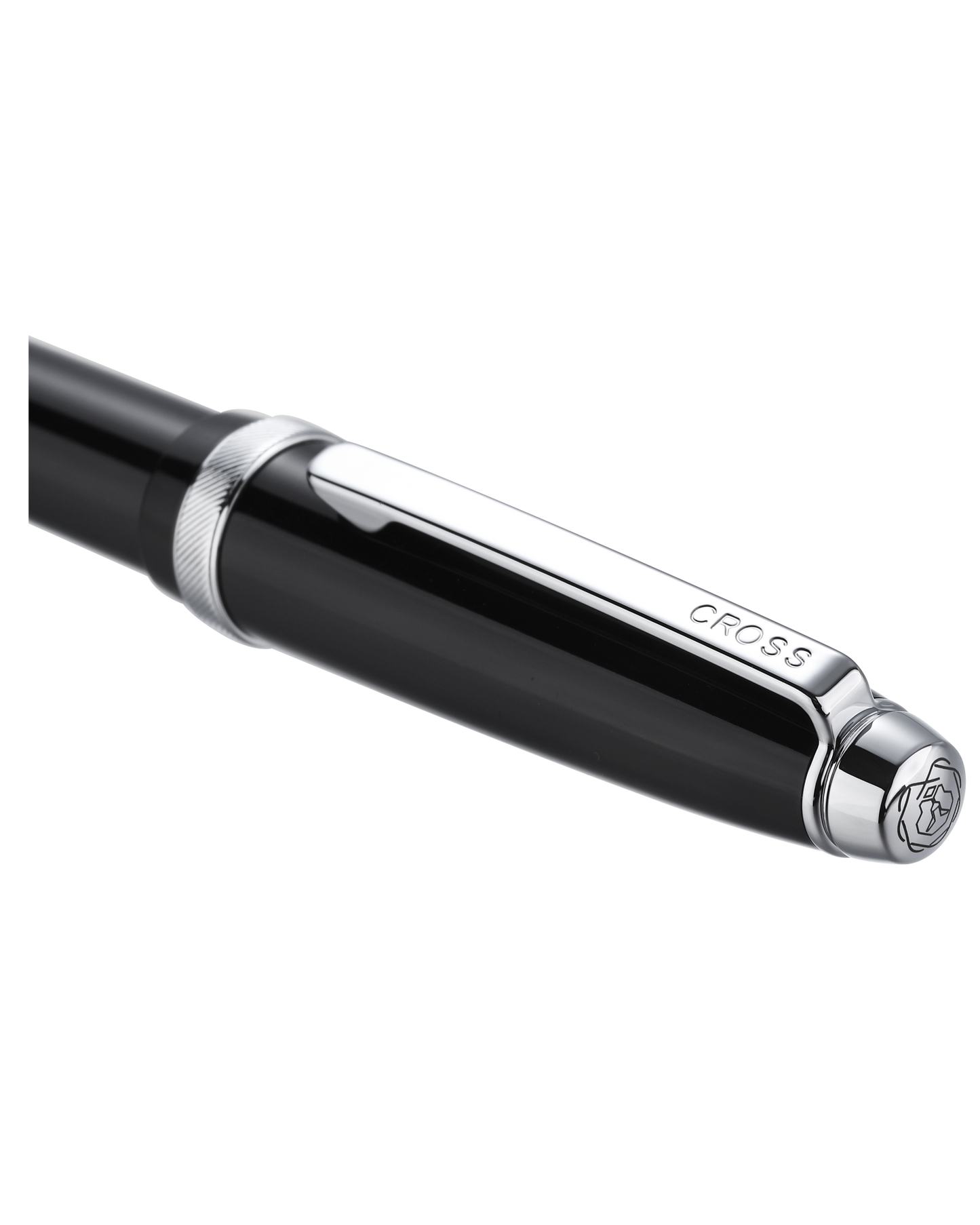 Lume Obsidian Black with Polished Chrome Appointments Rollerball Pen