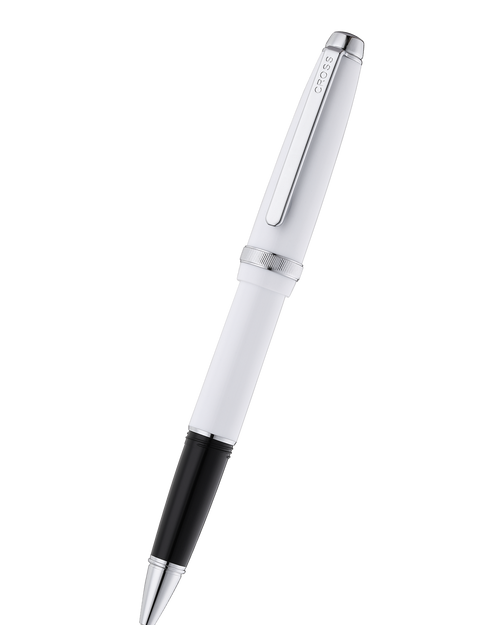 Lume Porcelain White with Polished Chrome Appointments Ballpoint Pen