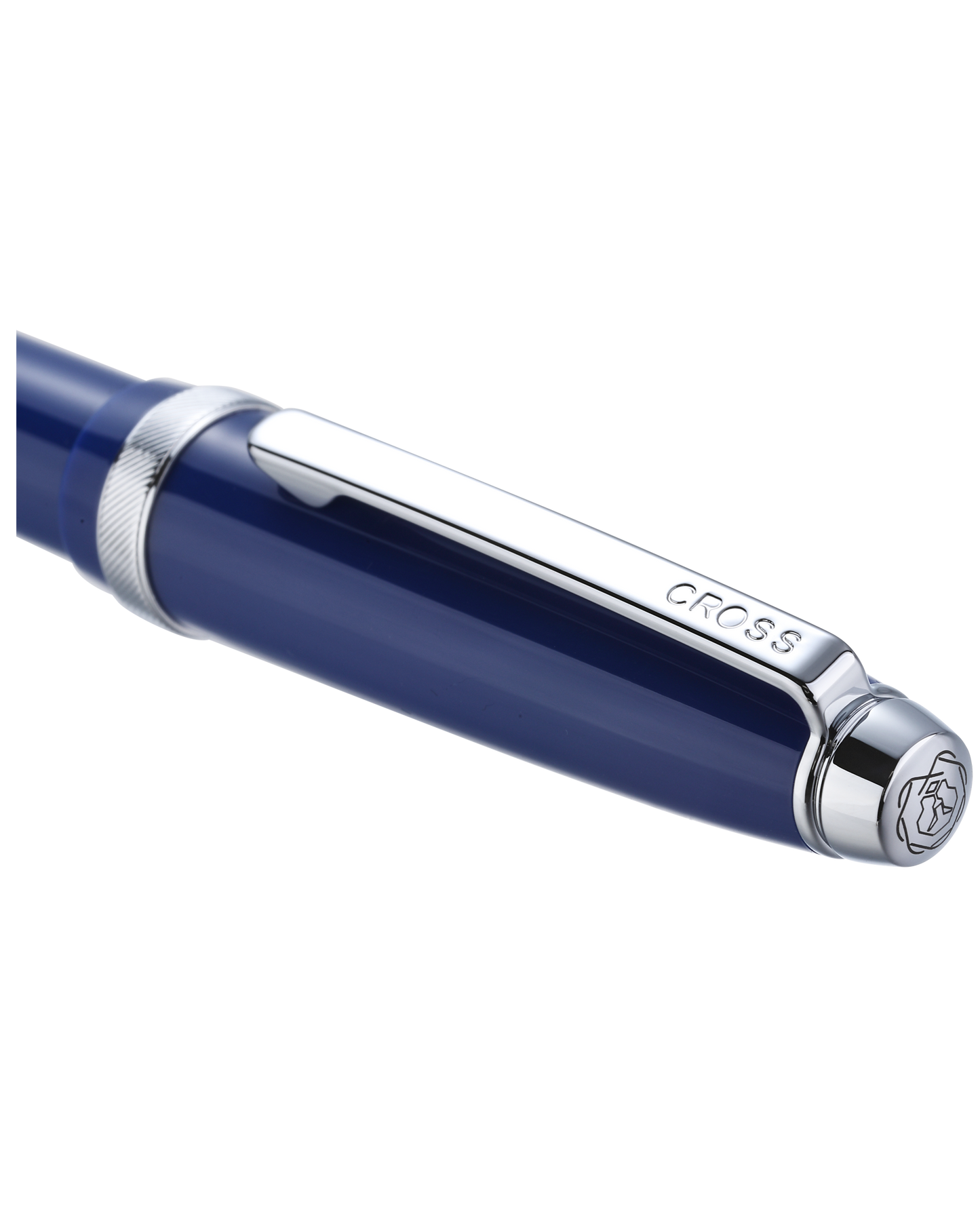 Lume Deep Sea Blue with Polished Chrome Appointments Fountain Pen