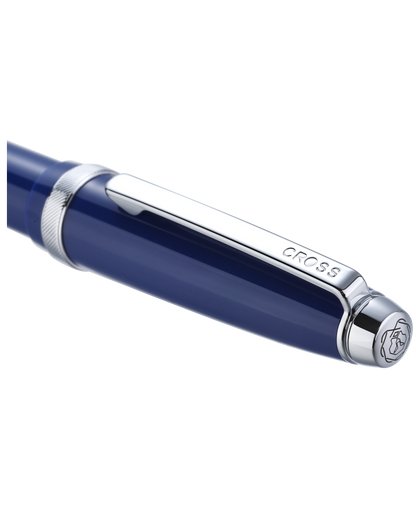 Lume Deep Sea Blue with Polished Chrome Appointments Fountain Pen