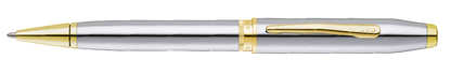 Foundry Polished Chrome with PVD Gold Appointments Ballpoint Pen