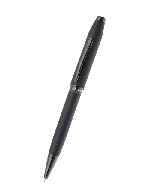 Foundry Matte Black Lacquer with PVD Black Appointments Ballpoint Pen