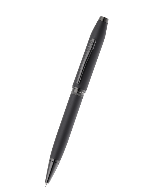 Foundry Matte Black Lacquer with PVD Black Appointments Ballpoint Pen