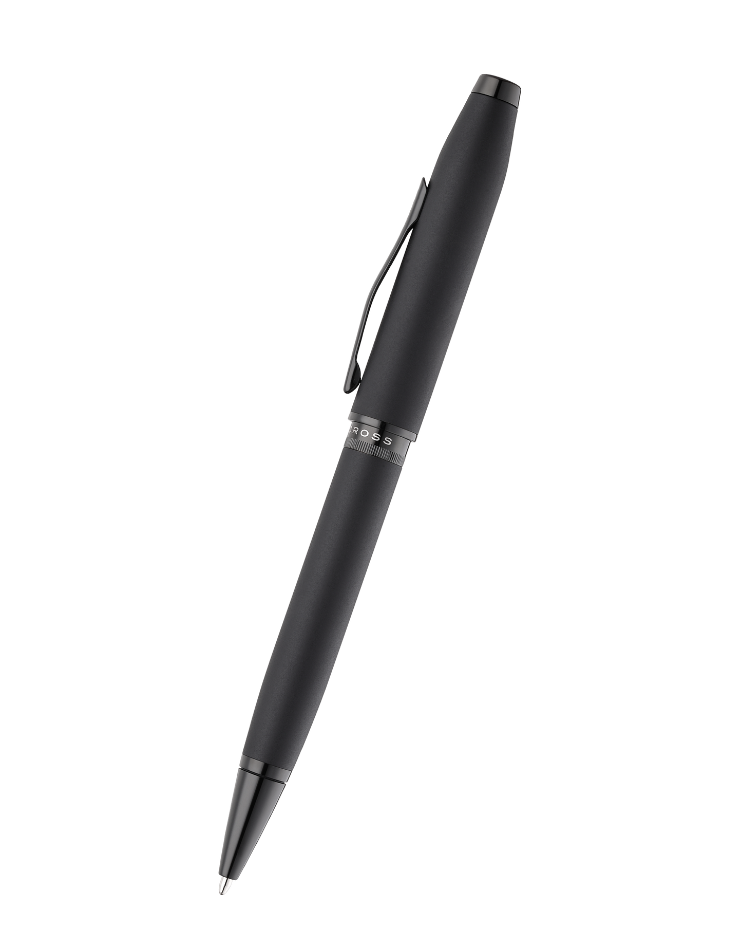 Foundry Matte Black Lacquer with PVD Black Appointments Ballpoint Pen
