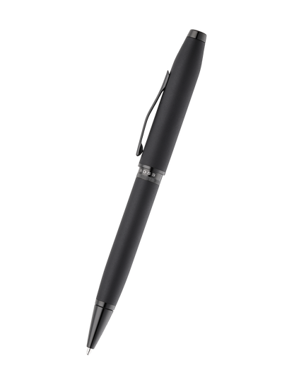 Foundry Matte Black Lacquer with PVD Black Appointments Ballpoint Pen