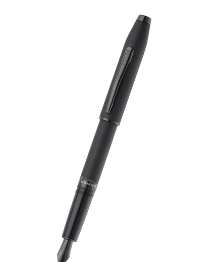 Foundry Matte Black Lacquer with PVD Black Appointments Fountain Pen