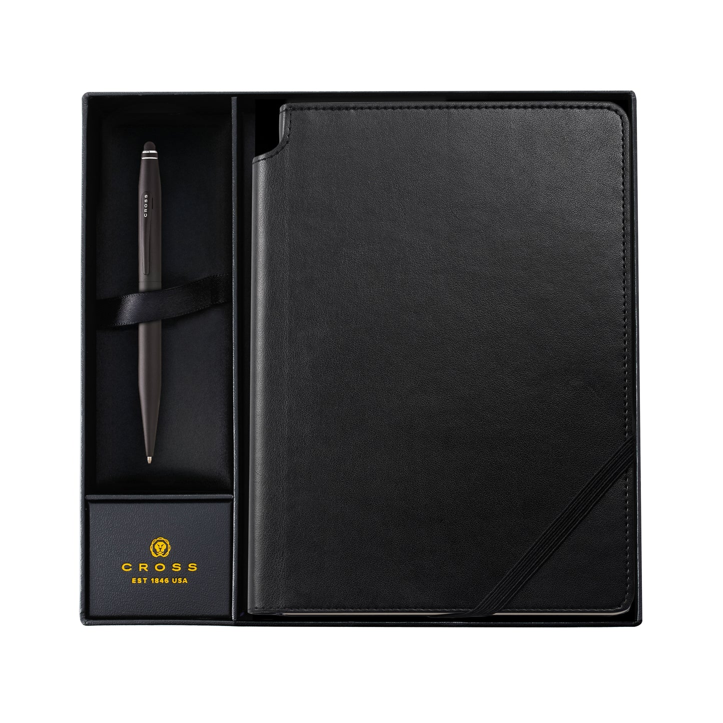 Tech2 Satin Black Ballpoint and Journal Gift Set
