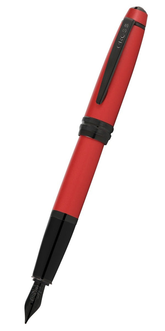 Bailey™ Matte Red Lacquer Stainless Steel Medium Nib Fountain Pen
