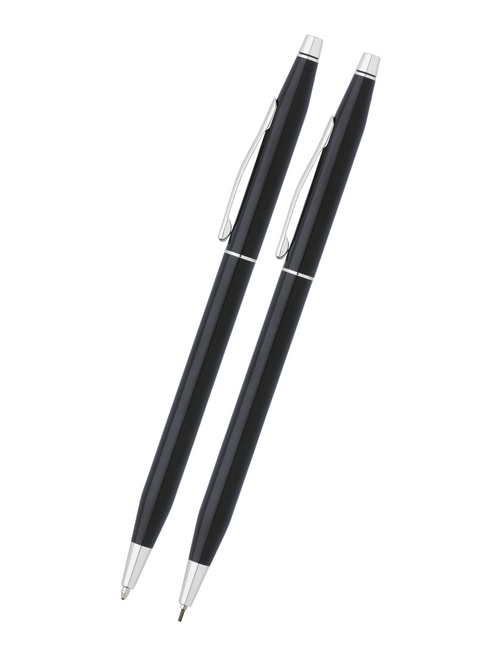 Classic Century® Black Lacquer Pen and Pencil Set