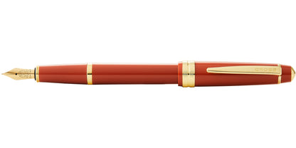 Bailey Light™ Polished Amber Resin and Gold Tone Medium Nib Fountain Pen