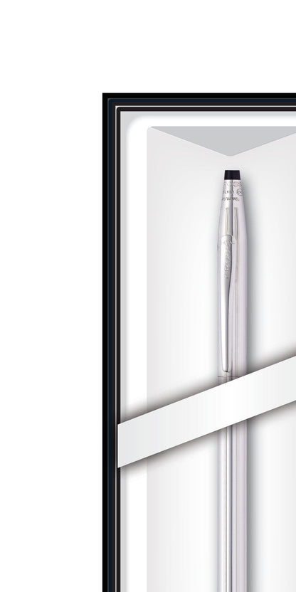 Classic Century® Lustrous Chrome Ballpoint with Classic Black Journal Gift Set