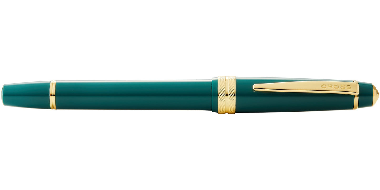 Bailey Light™ Polished Green Resin and Gold Tone Rollerball Pen