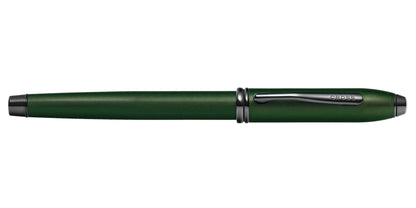 Townsend Matte Green PVD Micro-knurl Rollerball Pen