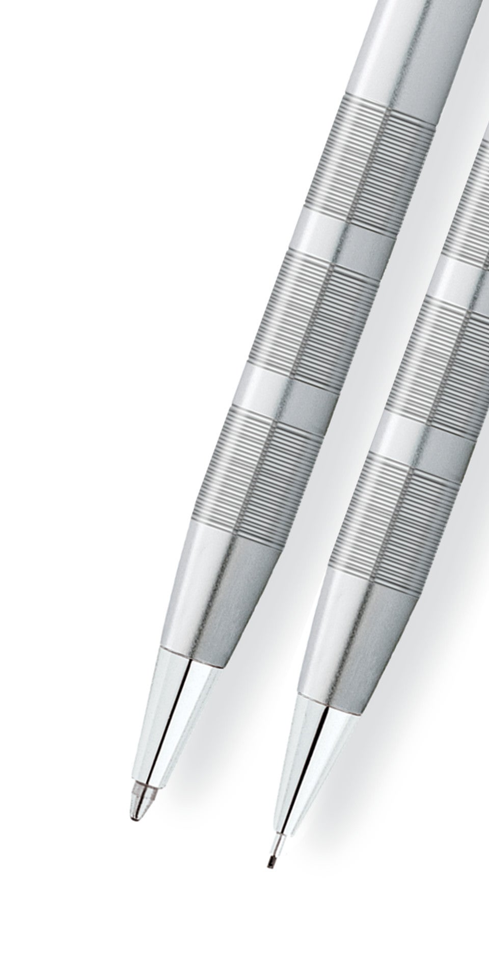 Classic Century Satin Chrome Ballpoint Pen & 0.7MM Pencil Set